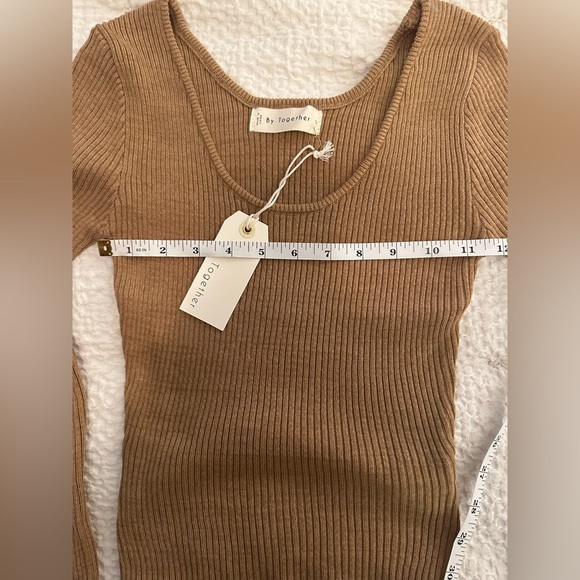 Brown Midi Sweater Skirt & Long Sleeve Sweater Top Set - Retail $100 - Like New - Picture 10 of 14